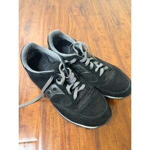 Saucony Jazz Low Pro Black Grey Athletic Casual Sneakers Mens 9.5 70041-12